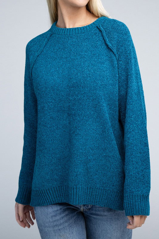 Mackenzie Raglan Chenille Sweater