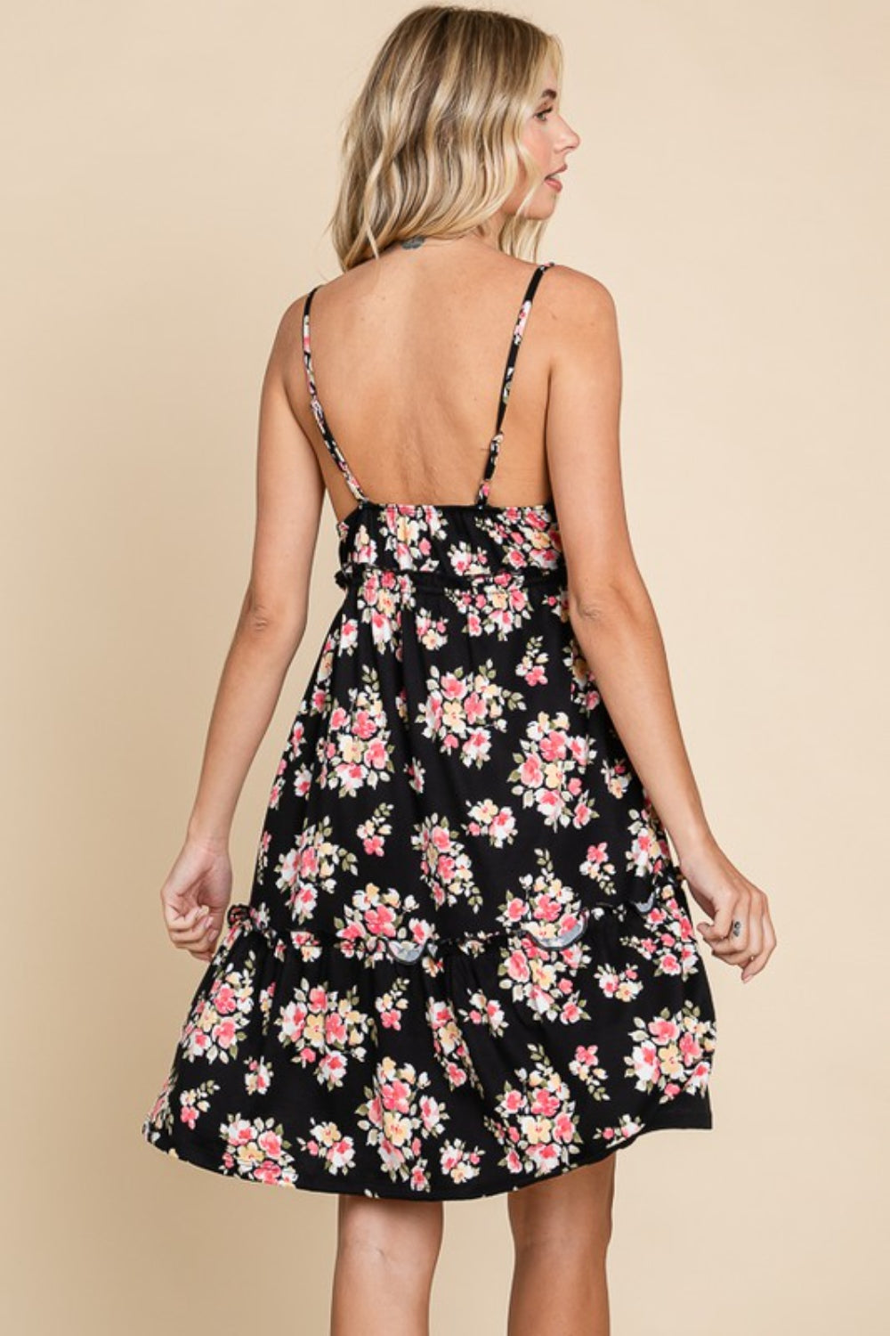 Britney Floral Frill Cami Dress