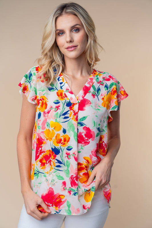 Gelissa Floral Woven Top