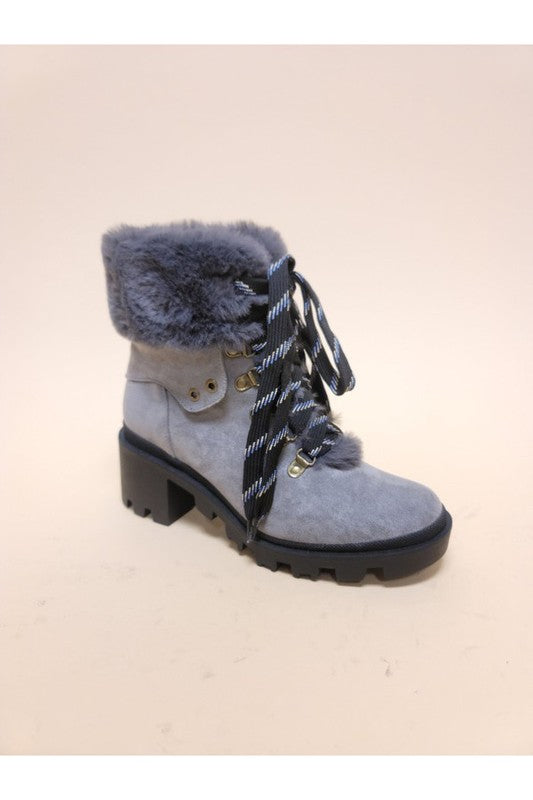 Vianney Fur Combat Booties