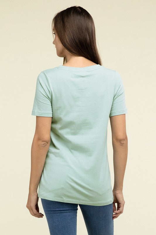 Cotton V-Neck Tee