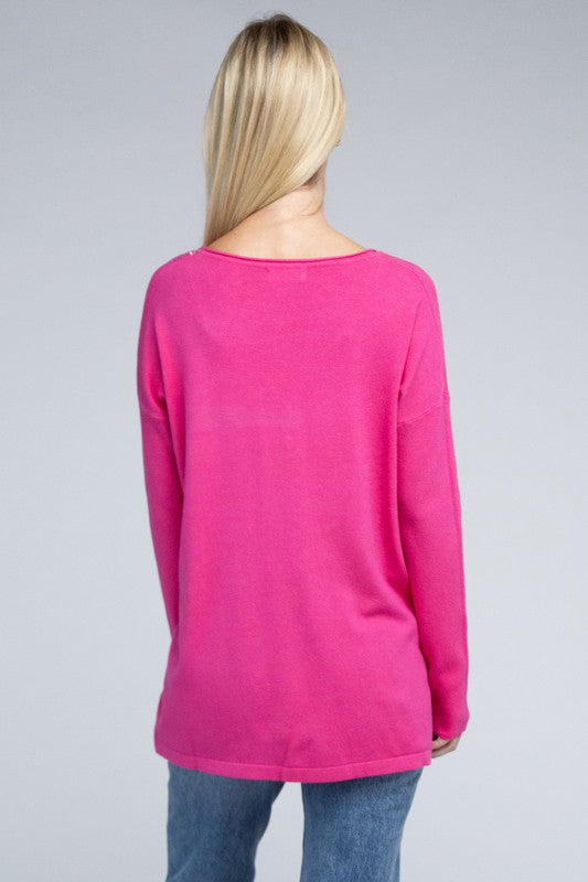 Vienna Viscose Front Pockets Sweater