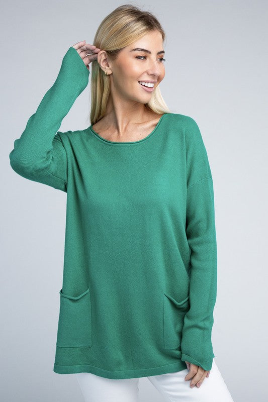 Vienna Viscose Front Pockets Sweater