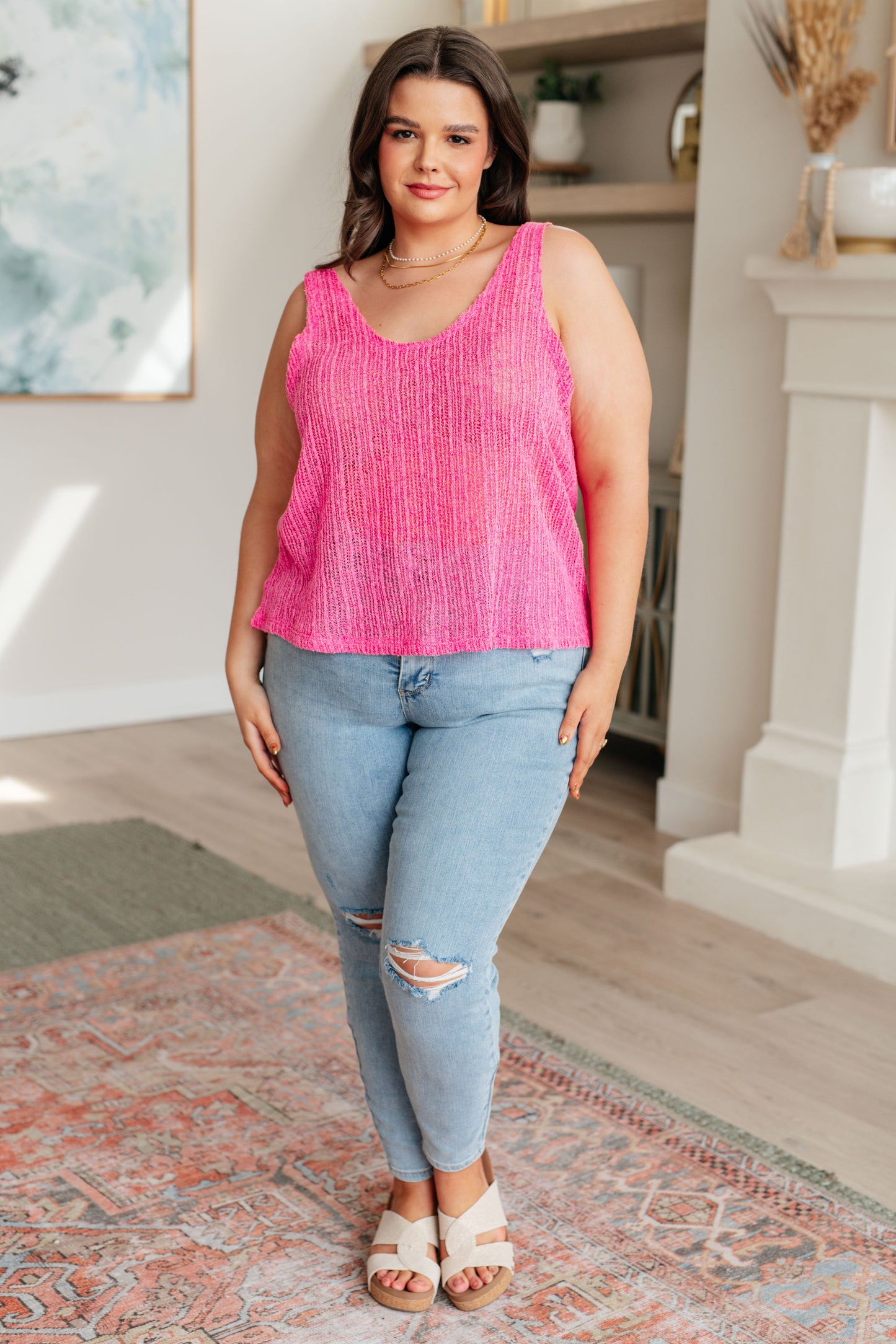 Vanessa Knit V-Neck Tank