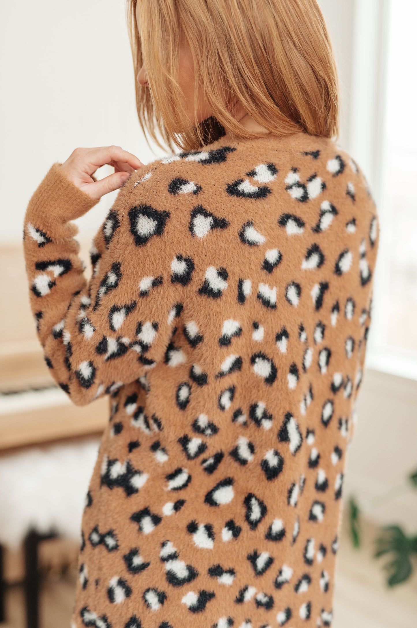 Lala Leopard Longline Cardigan