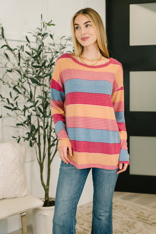 Becca French Terry Drop Shoulder Top