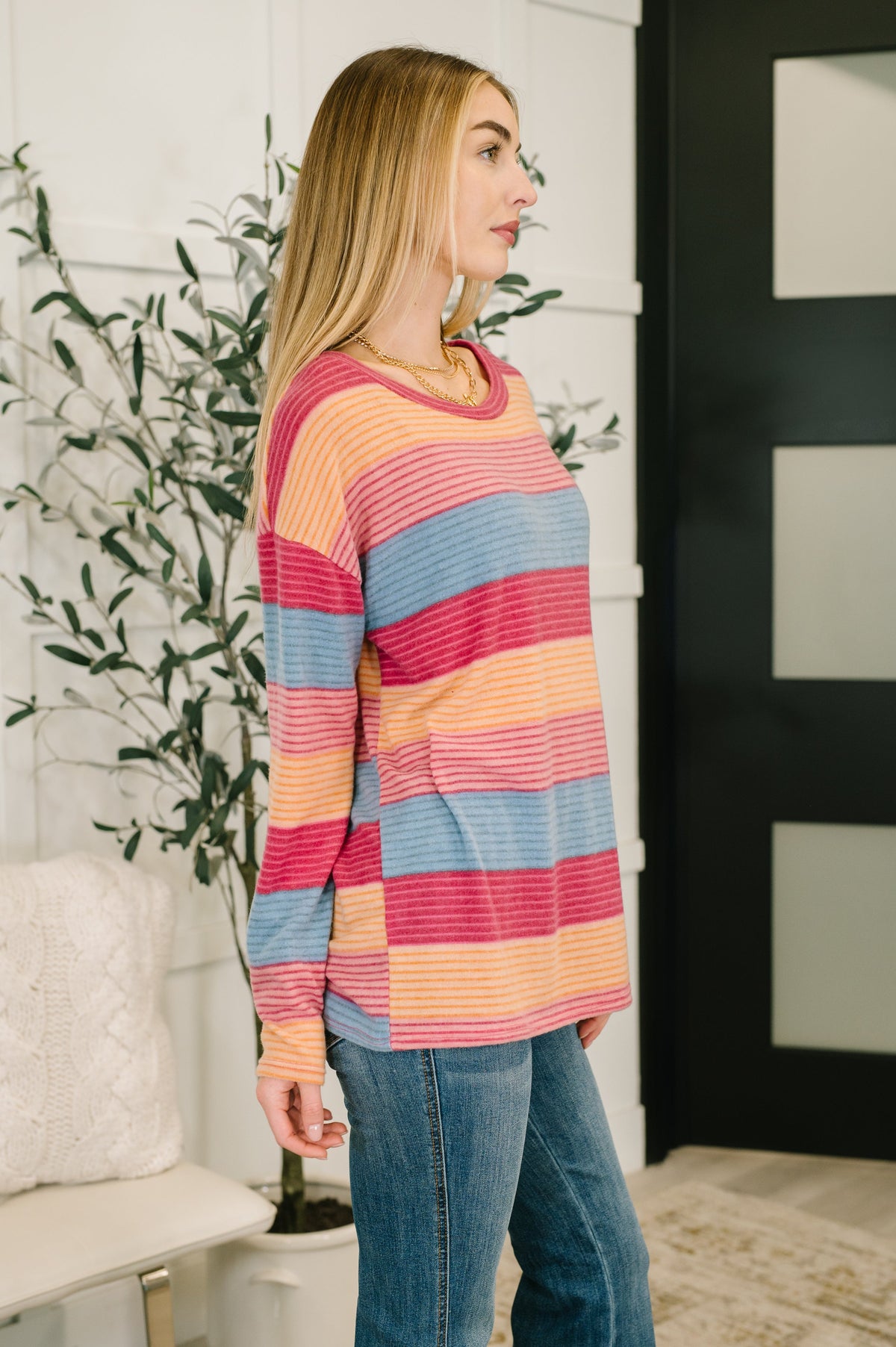 Becca French Terry Drop Shoulder Top