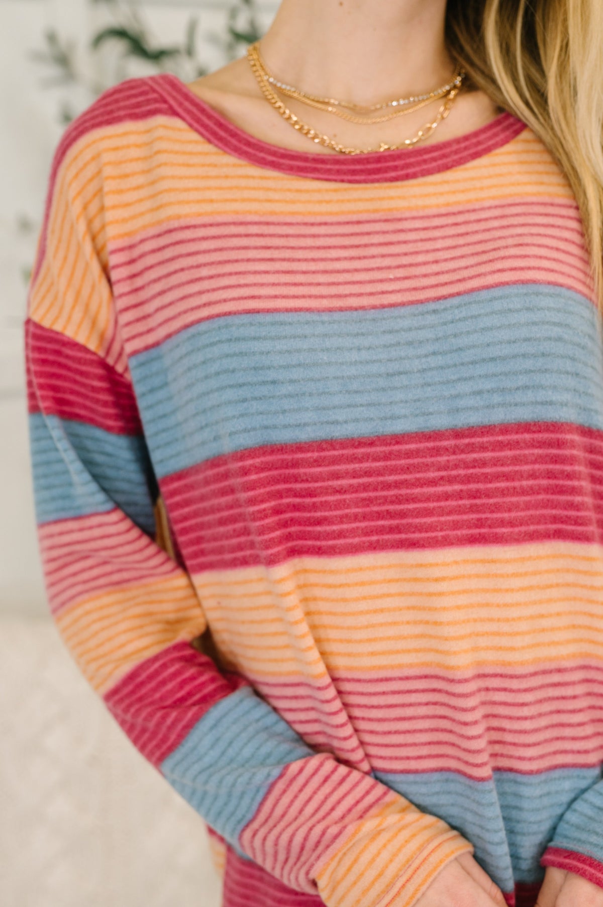 Becca French Terry Drop Shoulder Top