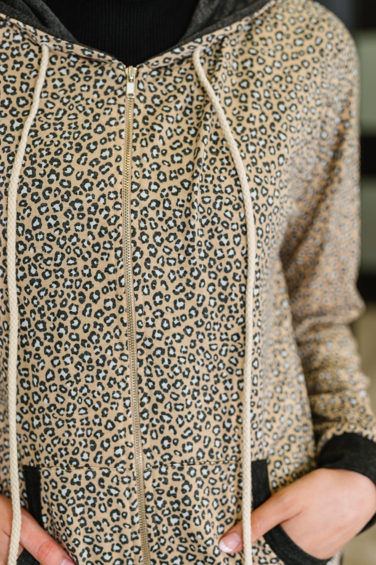 Fiona Contrast Trim Zip Up