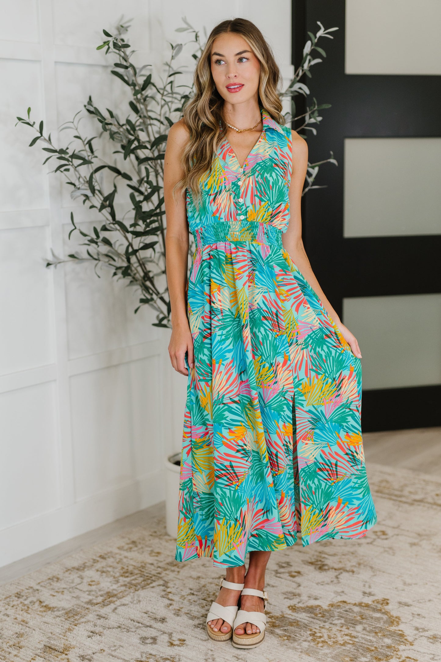 Kassidy Sleeveless Dress in Mint