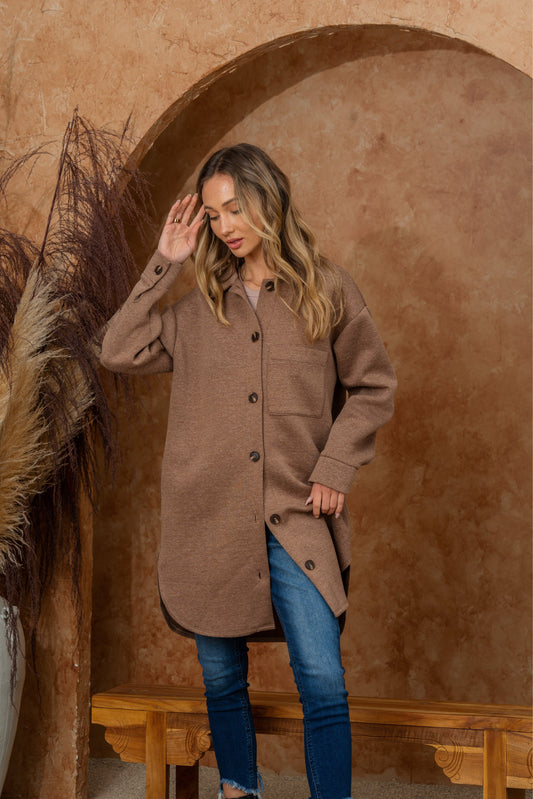 Deidra Oversized Fleece Shacket