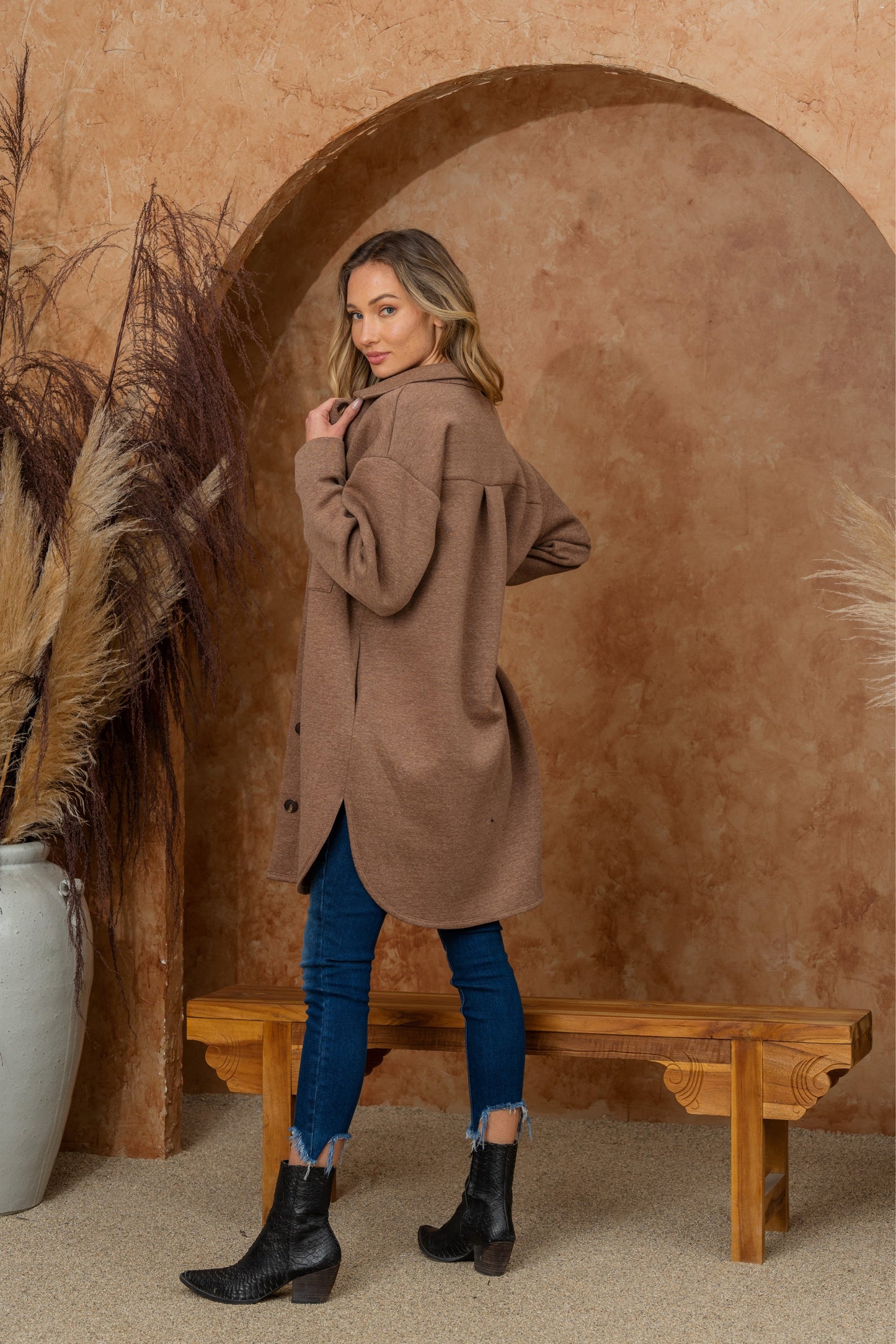 Deidra Oversized Fleece Shacket