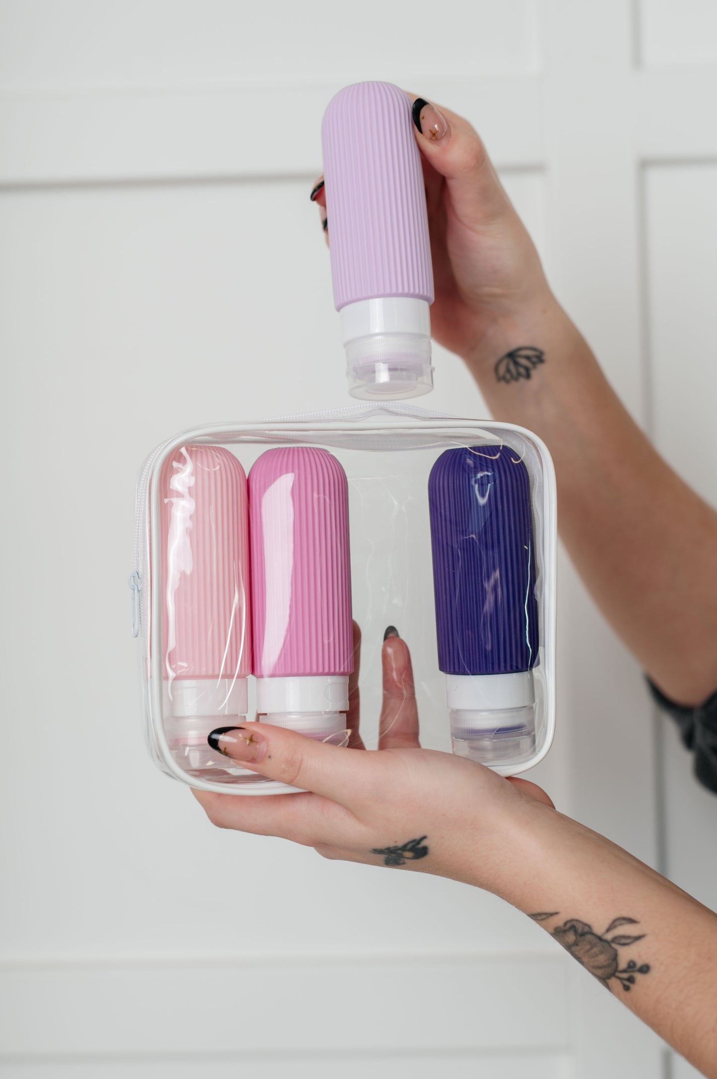 Vacay Mode Toiletry Travel Bottles in Lavender