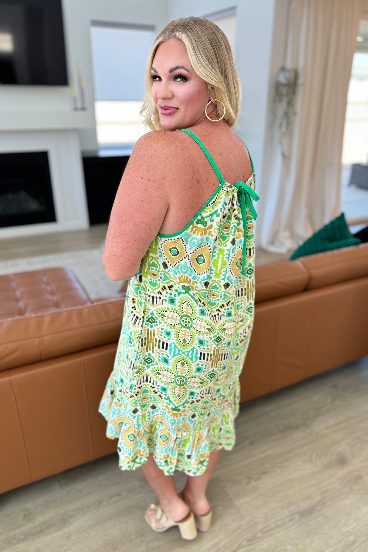 Joanna Tank Dress in Lime