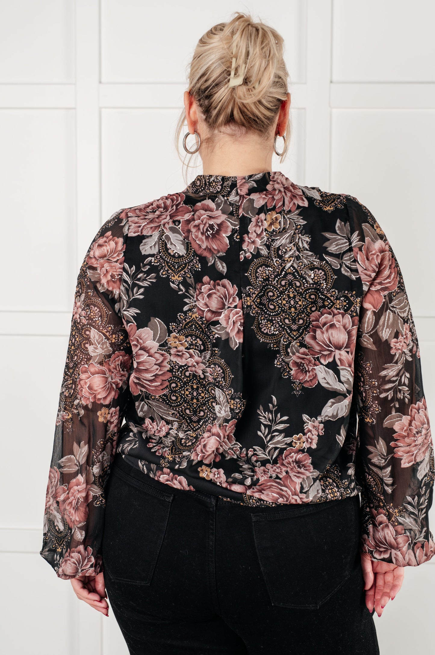 Veronica Surplice Floral Blouse