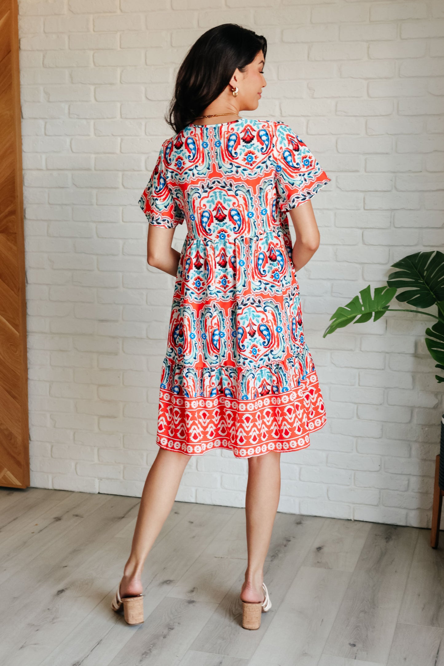 Kallie Mixed Print Dress