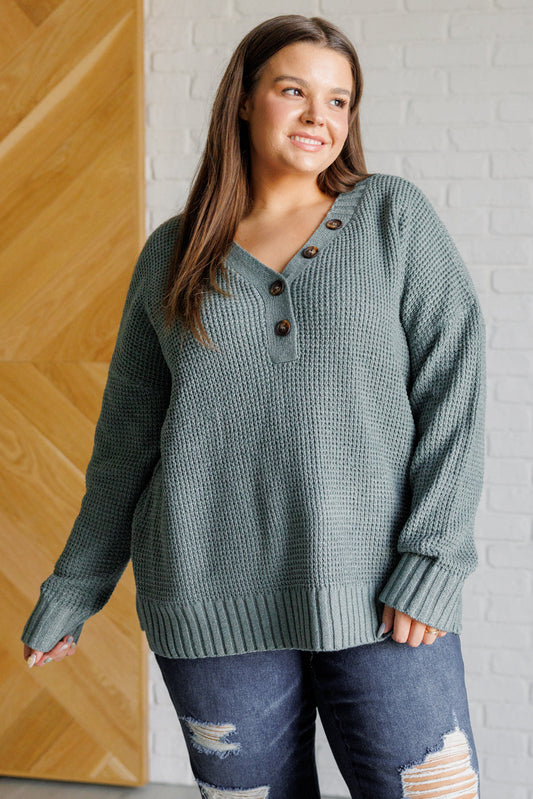 Havilah Drop Shoulder Sweater in Sage