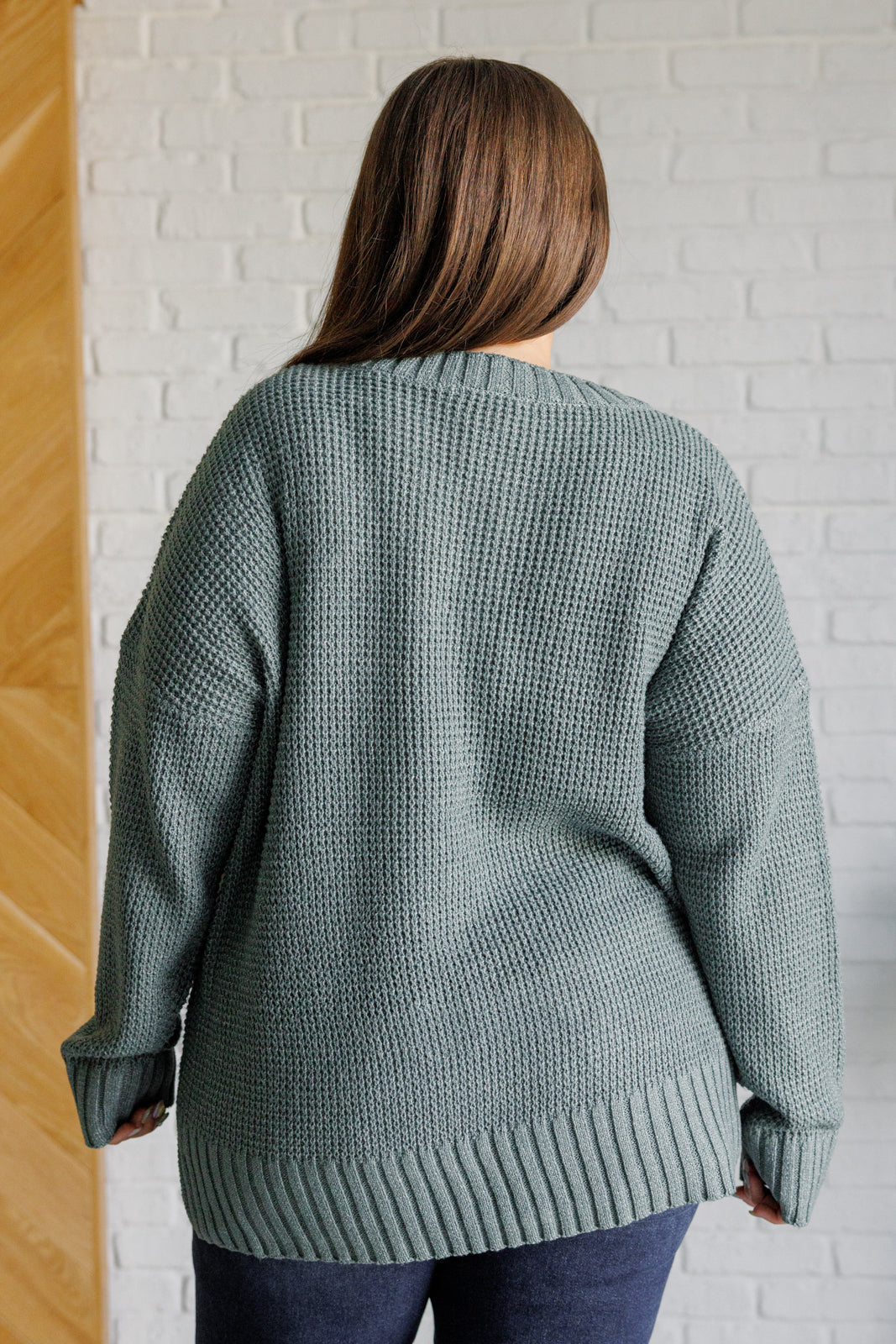 Havilah Drop Shoulder Sweater in Sage