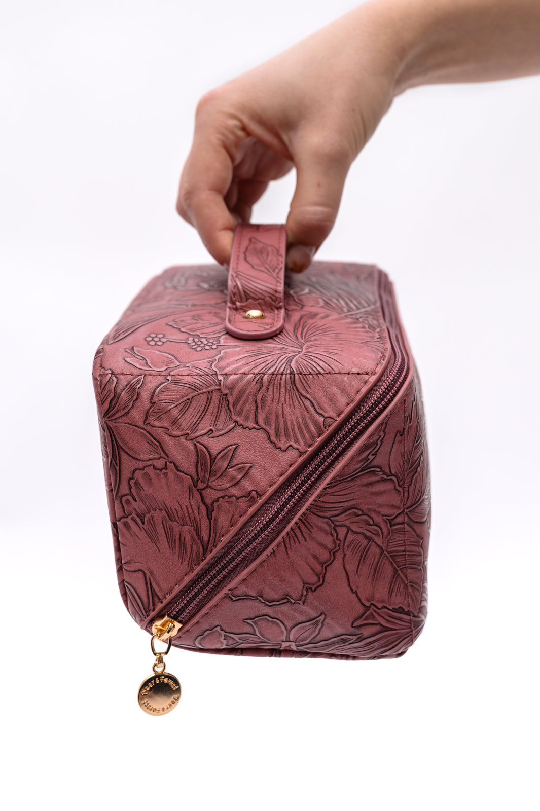 Delilah Cosmetic Bag in Merlot