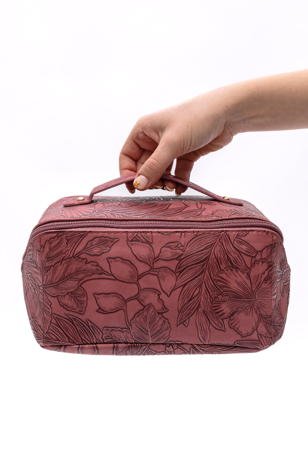 Delilah Cosmetic Bag in Merlot