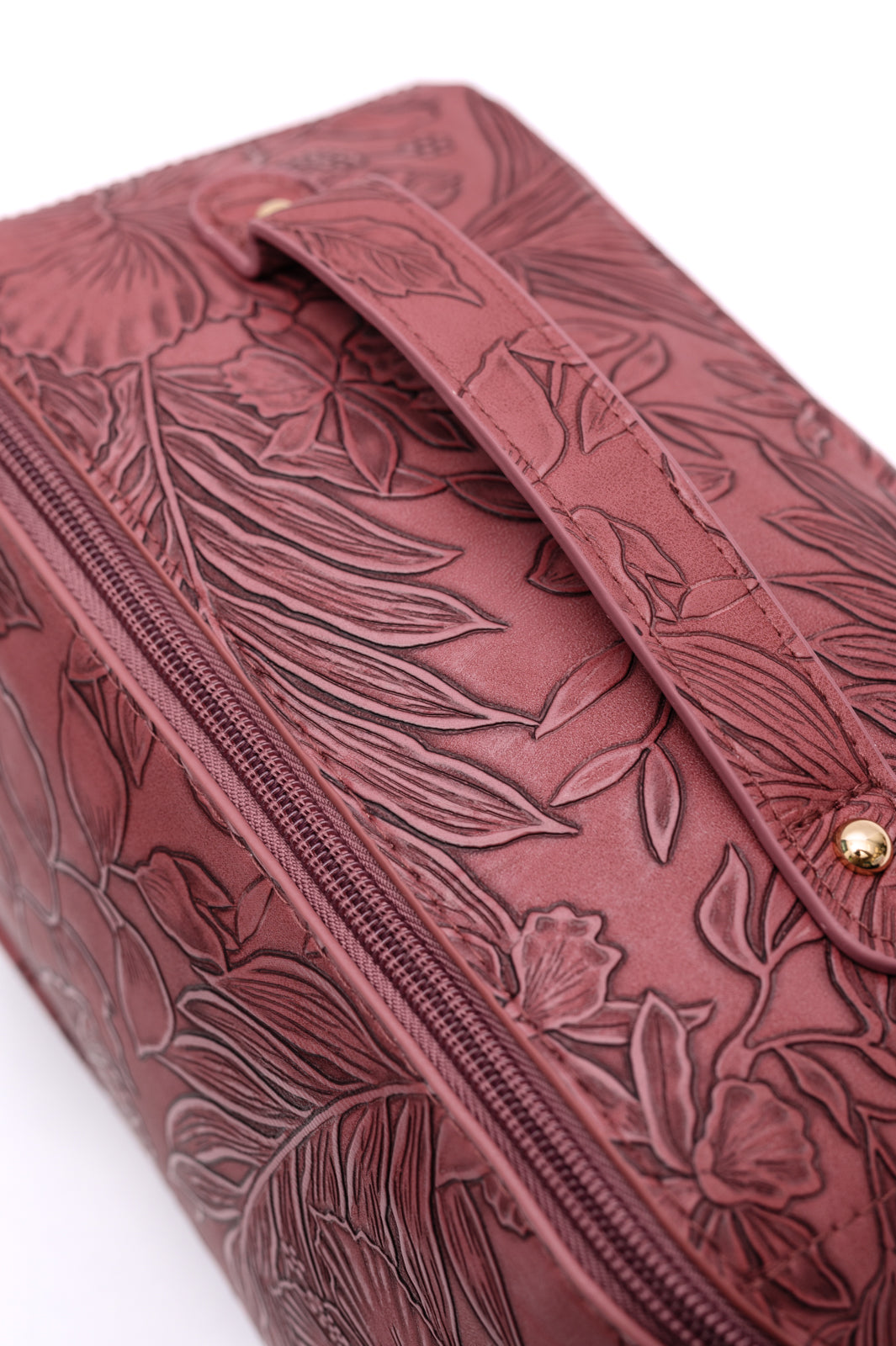 Delilah Cosmetic Bag in Merlot