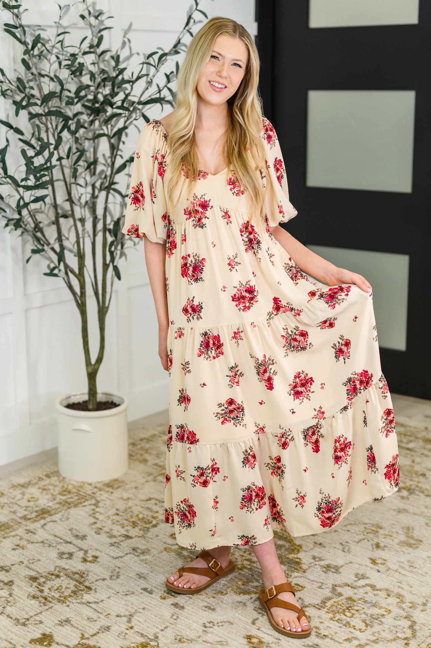 Evangeline Balloon Sleeve Dress
