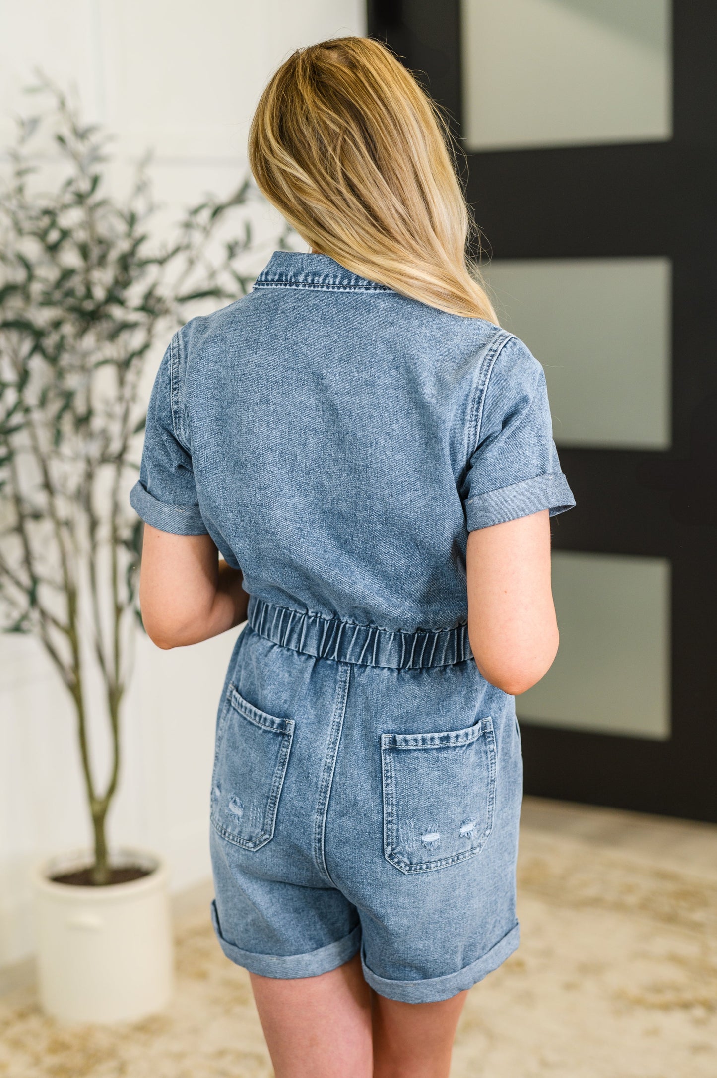 Deidra Denim Romper