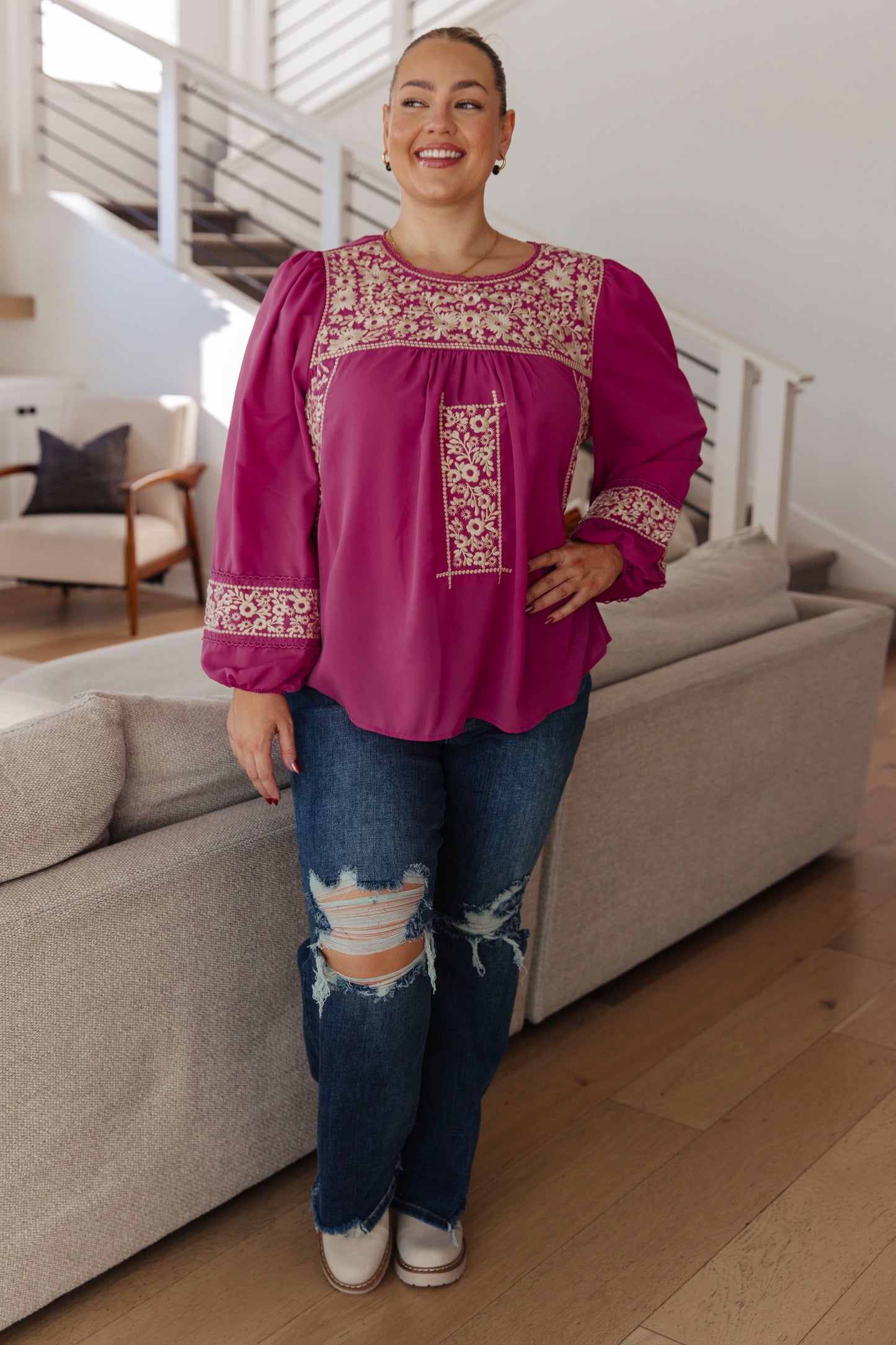 Calista Embroidered Blouse