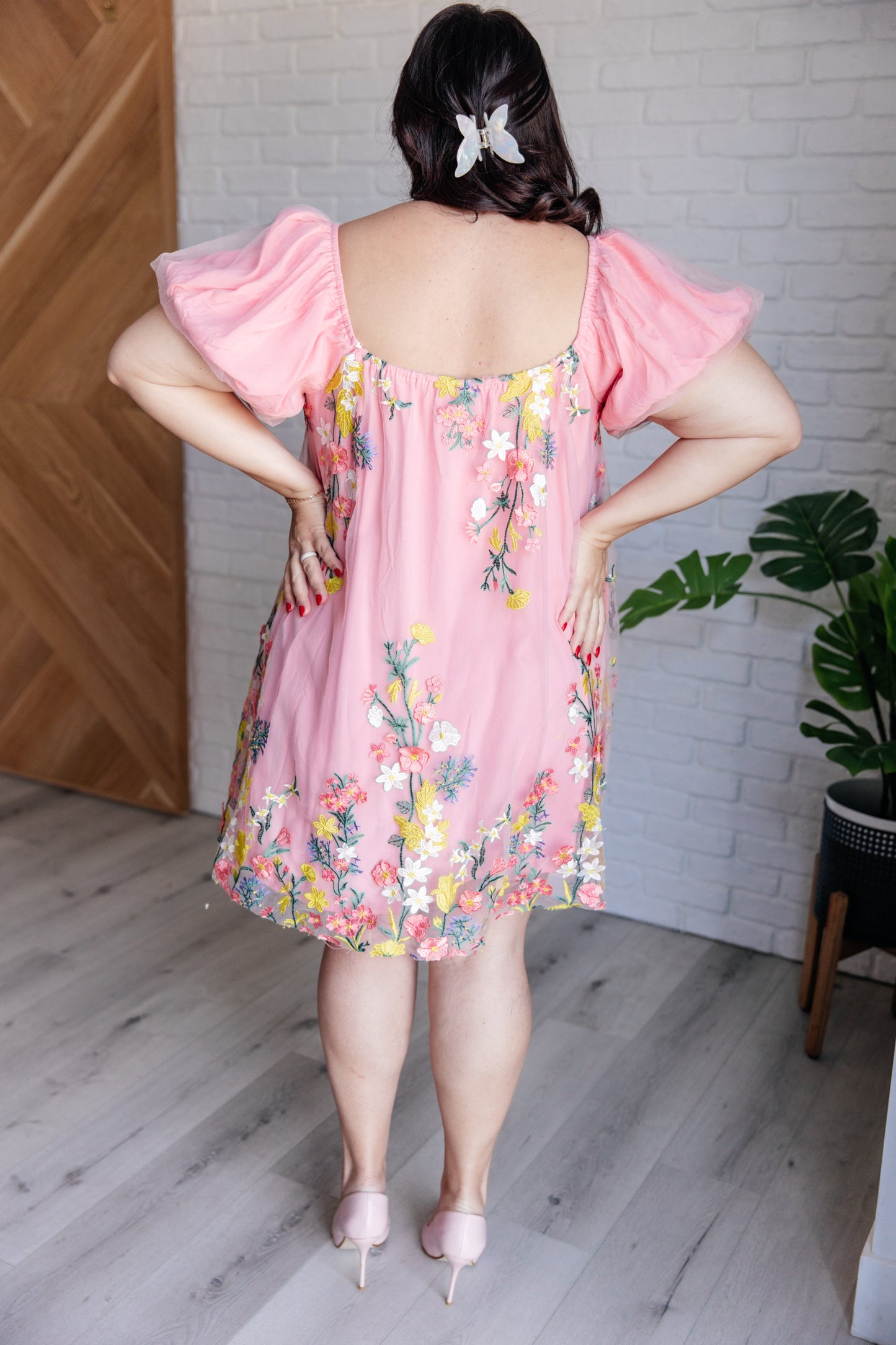 Cherie Balloon Sleeve Dress