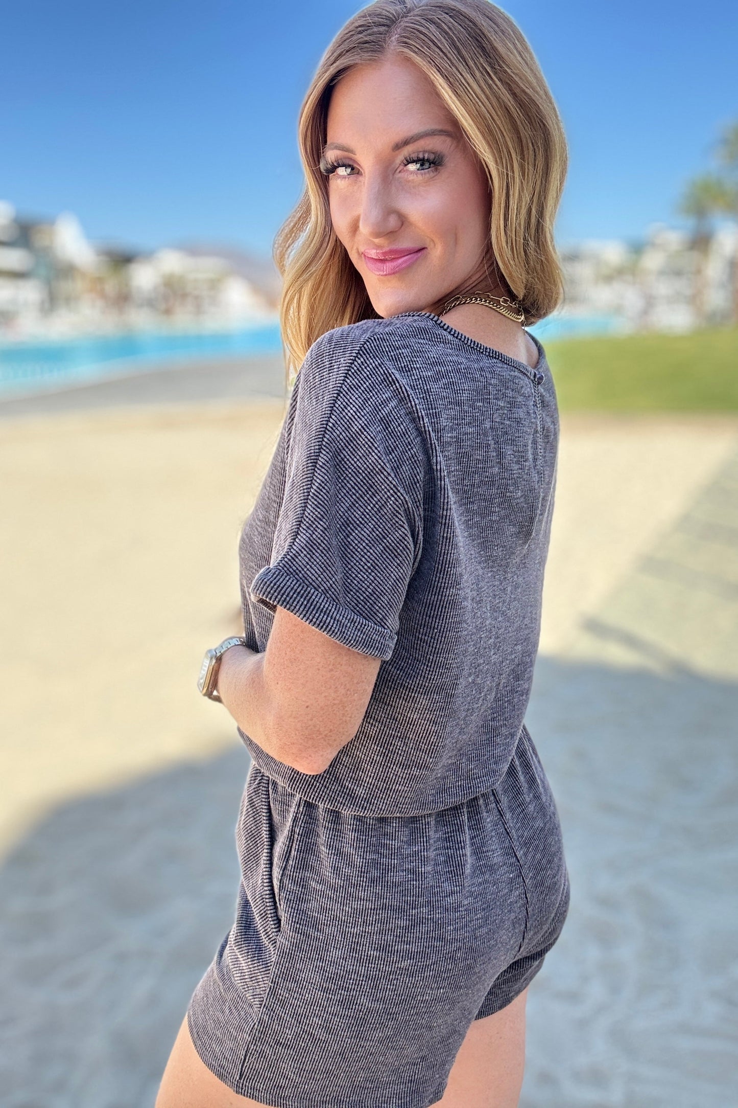 Davy Short Sleeve Romper