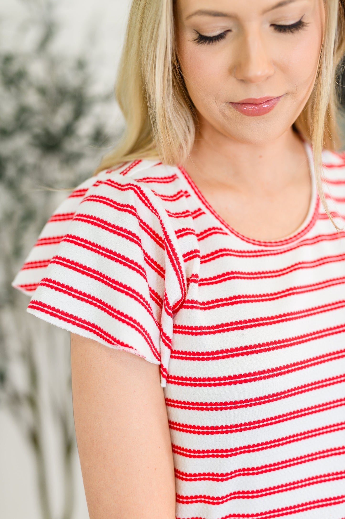 Missy Casual Flutter Sleeve Dress