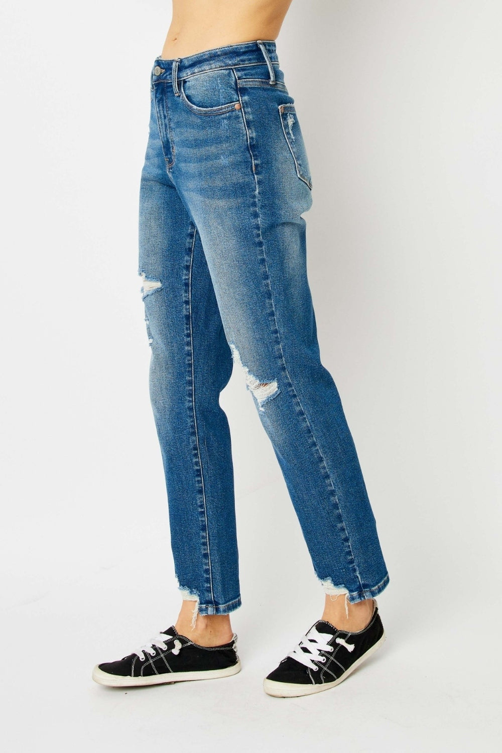 Queen Of Hearts Coin Pocket BF Jeans