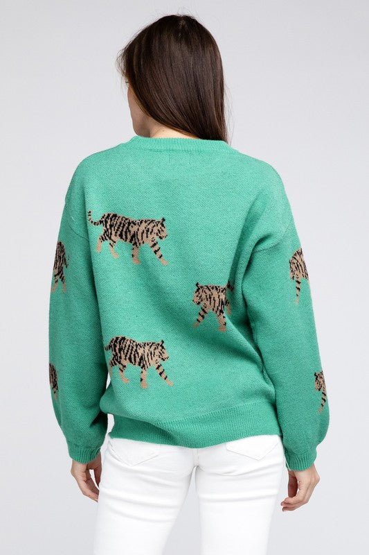 Tiger Tales Patterned Sweater