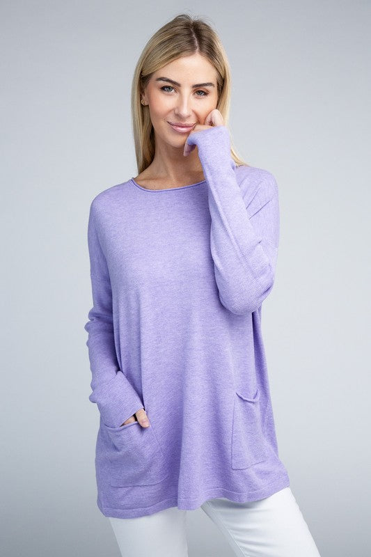 Vienna Viscose Front Pockets Sweater