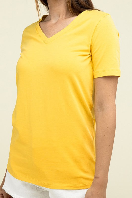 Cotton V-Neck Tee