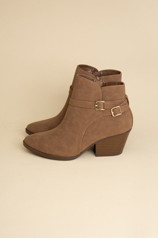 Naya Ankle Buckle Boots