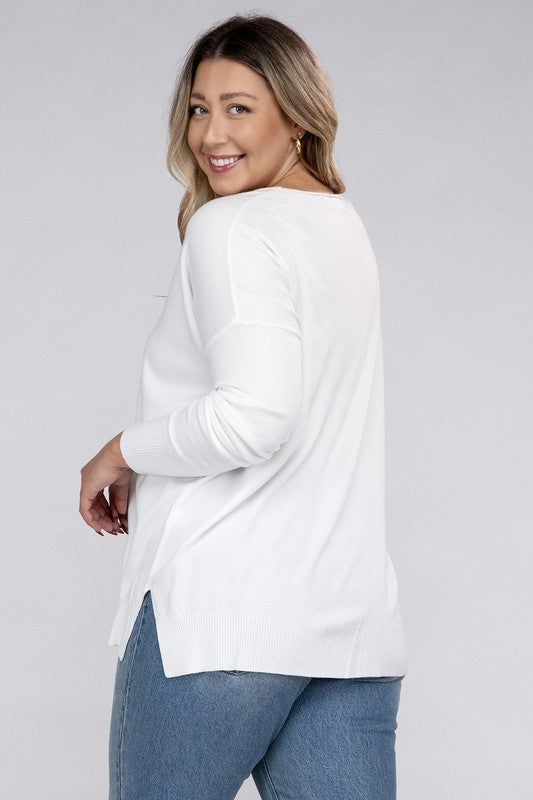 Sydney Front Seam Sweater Plus