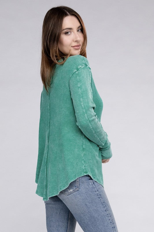 Aubrey Baby Waffle Long Sleeve Top