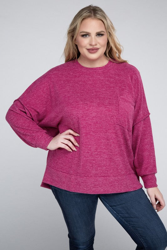 Nalani Brushed Melange Sweater Plus