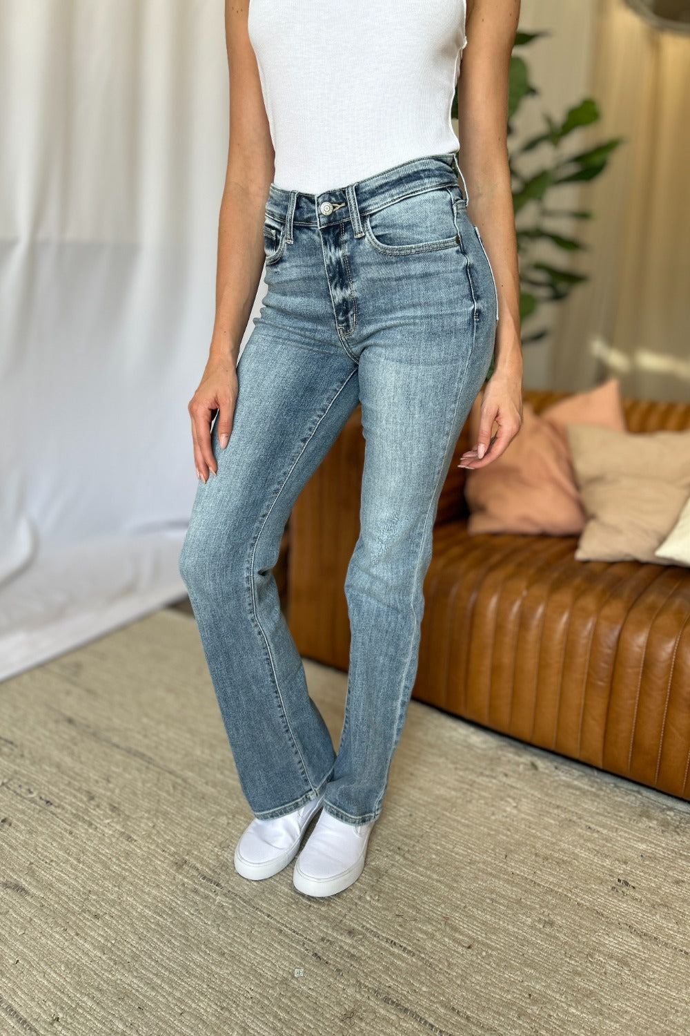 Medium Rise Bootcut Jeans