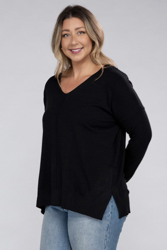 Sydney Front Seam Sweater Plus