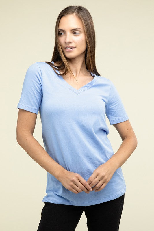 Cotton V-Neck Tee