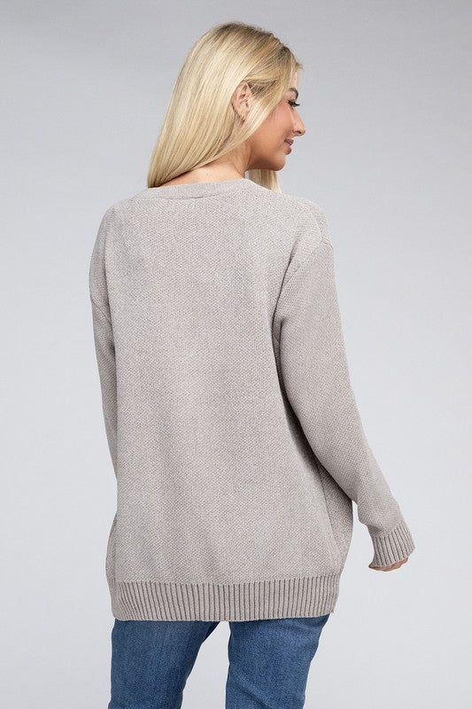 Ginny Melange Sweater Cardigan