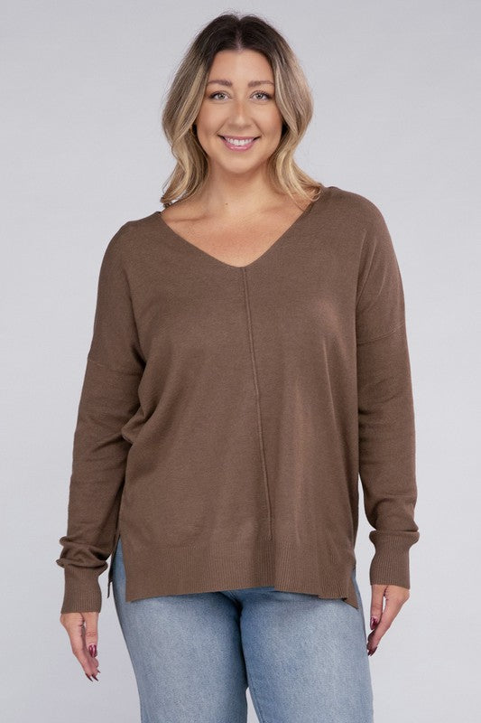 Sydney Front Seam Sweater Plus