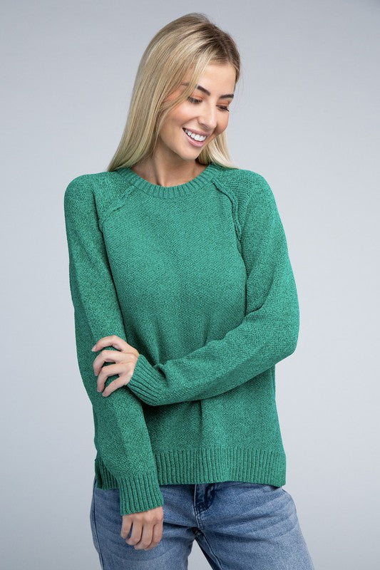 Mackenzie Raglan Chenille Sweater