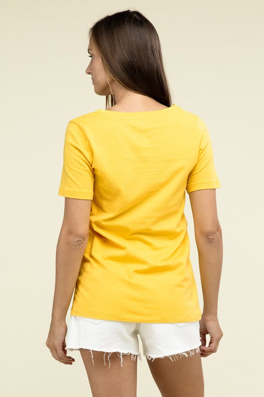 Cotton V-Neck Tee