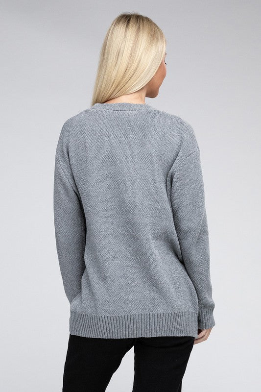 Ginny Melange Sweater Cardigan