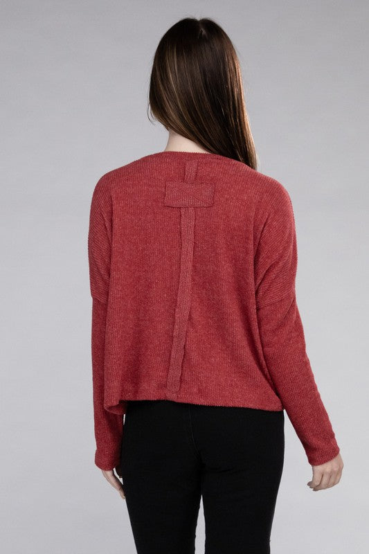 Embry Ribbed Dolman Long Sleeve Sweater