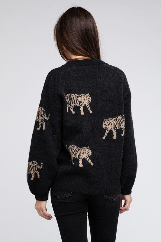 Tiger Tales Patterned Sweater