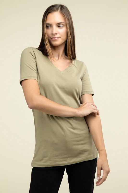 Cotton V-Neck Tee